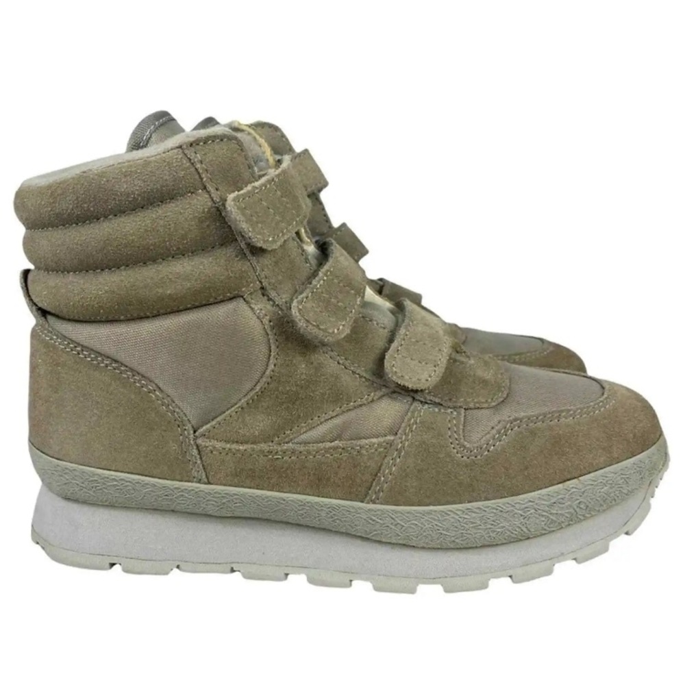 L.L BEAN THINSULATE TAUPE GRAY Velcro hiking WINTER BOOTS WOMEN’S SIZE 8M